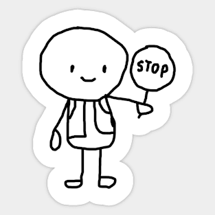 Stop People Sticker